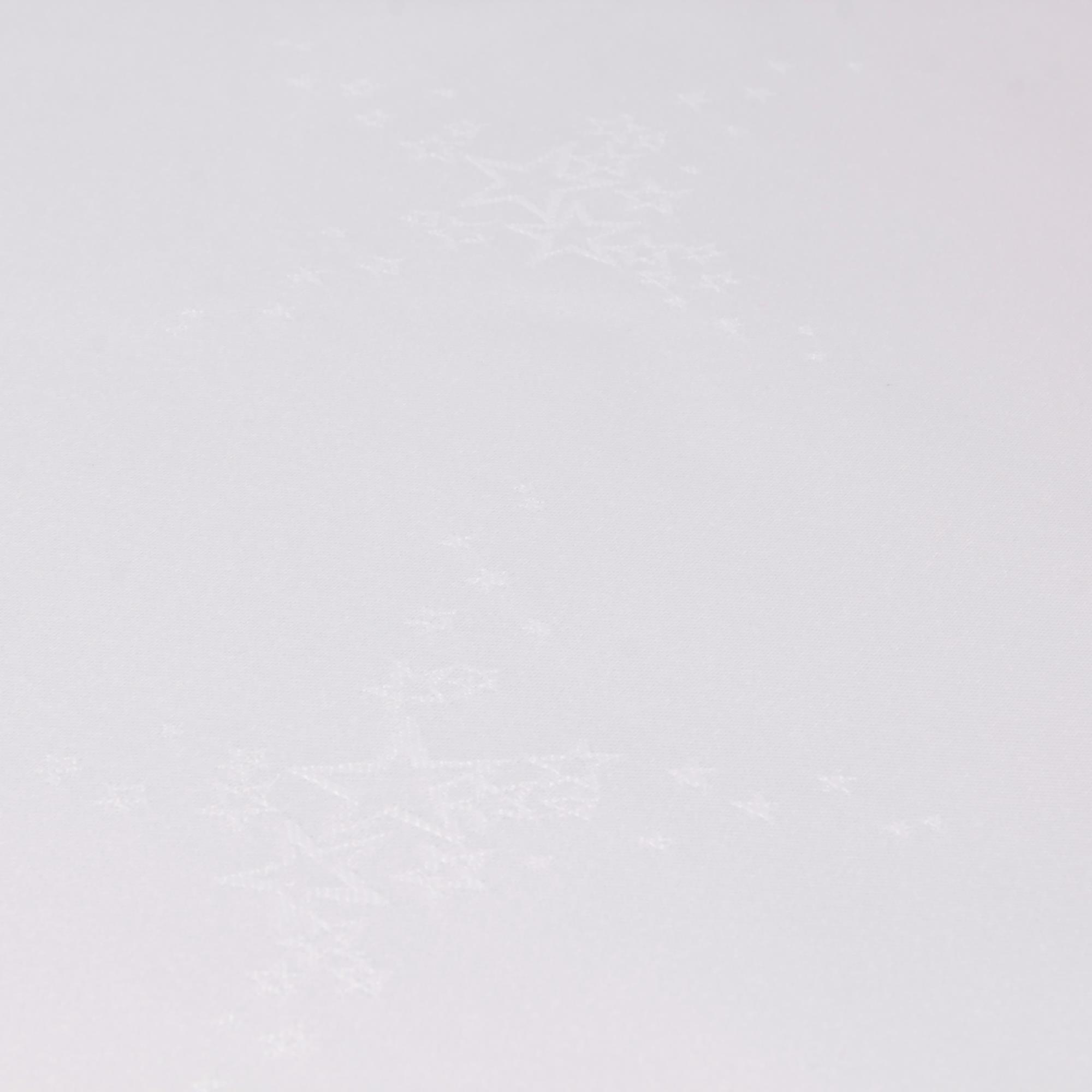 Tischdecke Sterne Weiß Polyester - 130x220 cm