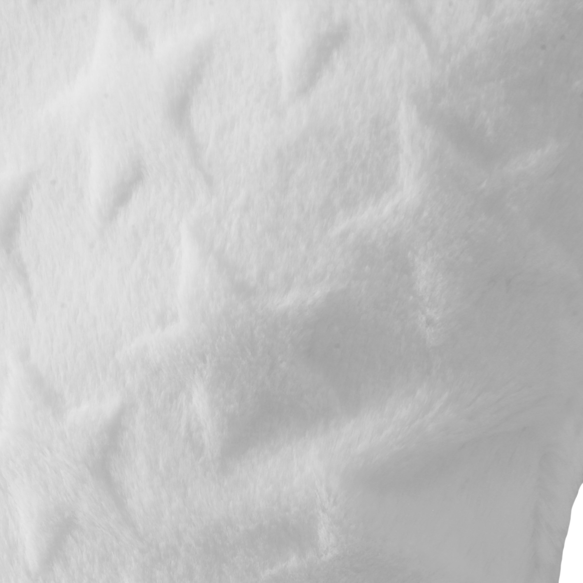 Kissenbezug 40x40 cm Plüsch Sterne Weiß