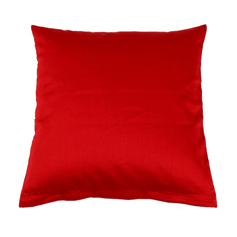 Kissenbezug Rot Mako Satin-30x30 cm