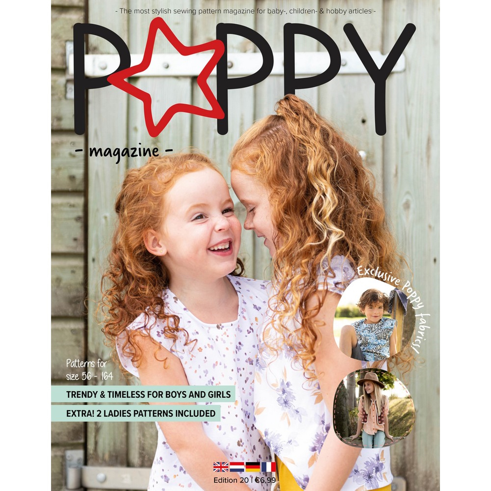 Poppy Zeitschrift mit Zuschnitt Bögen Edition 20