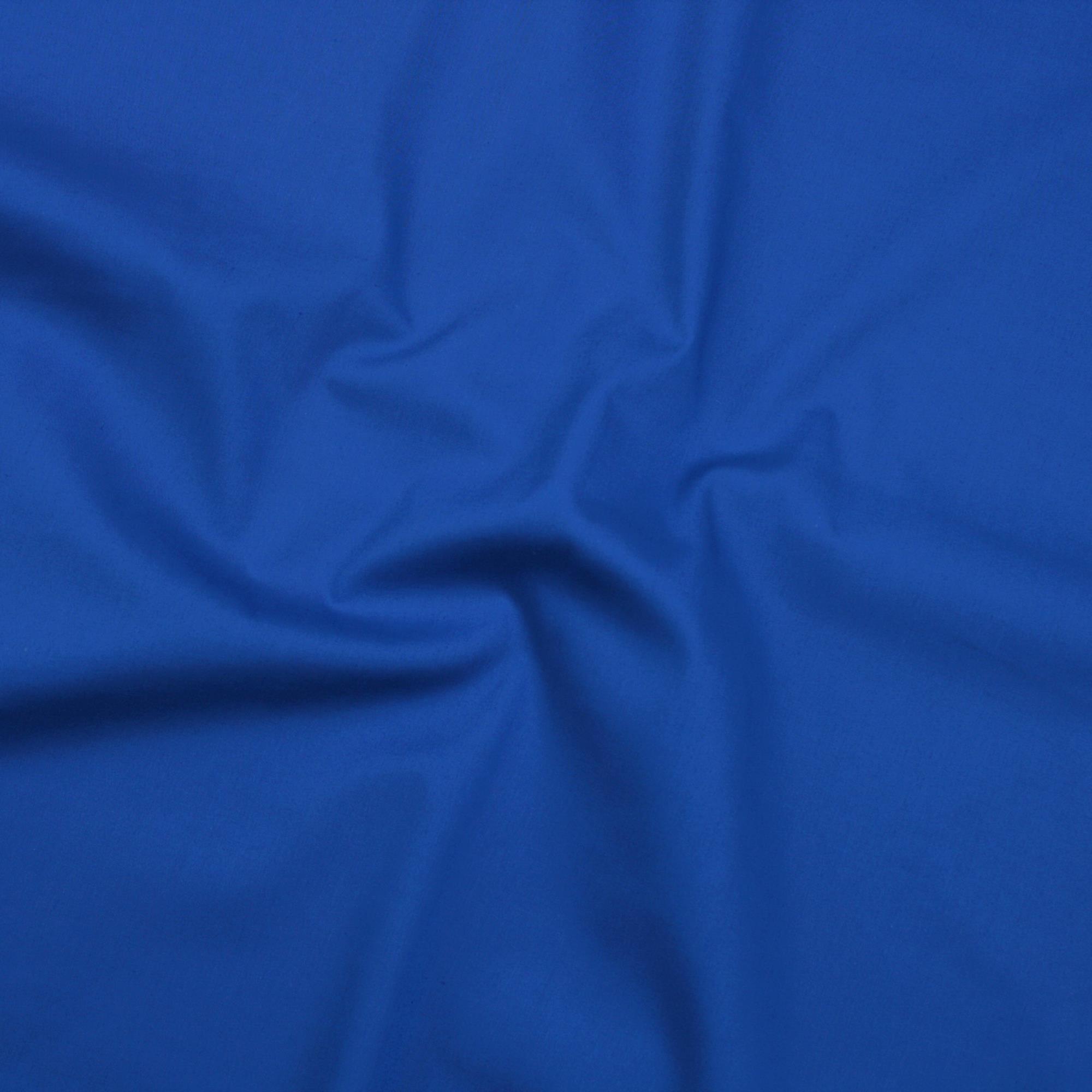 Stoff Meterware Baumwolle Linon Kobalt Blau