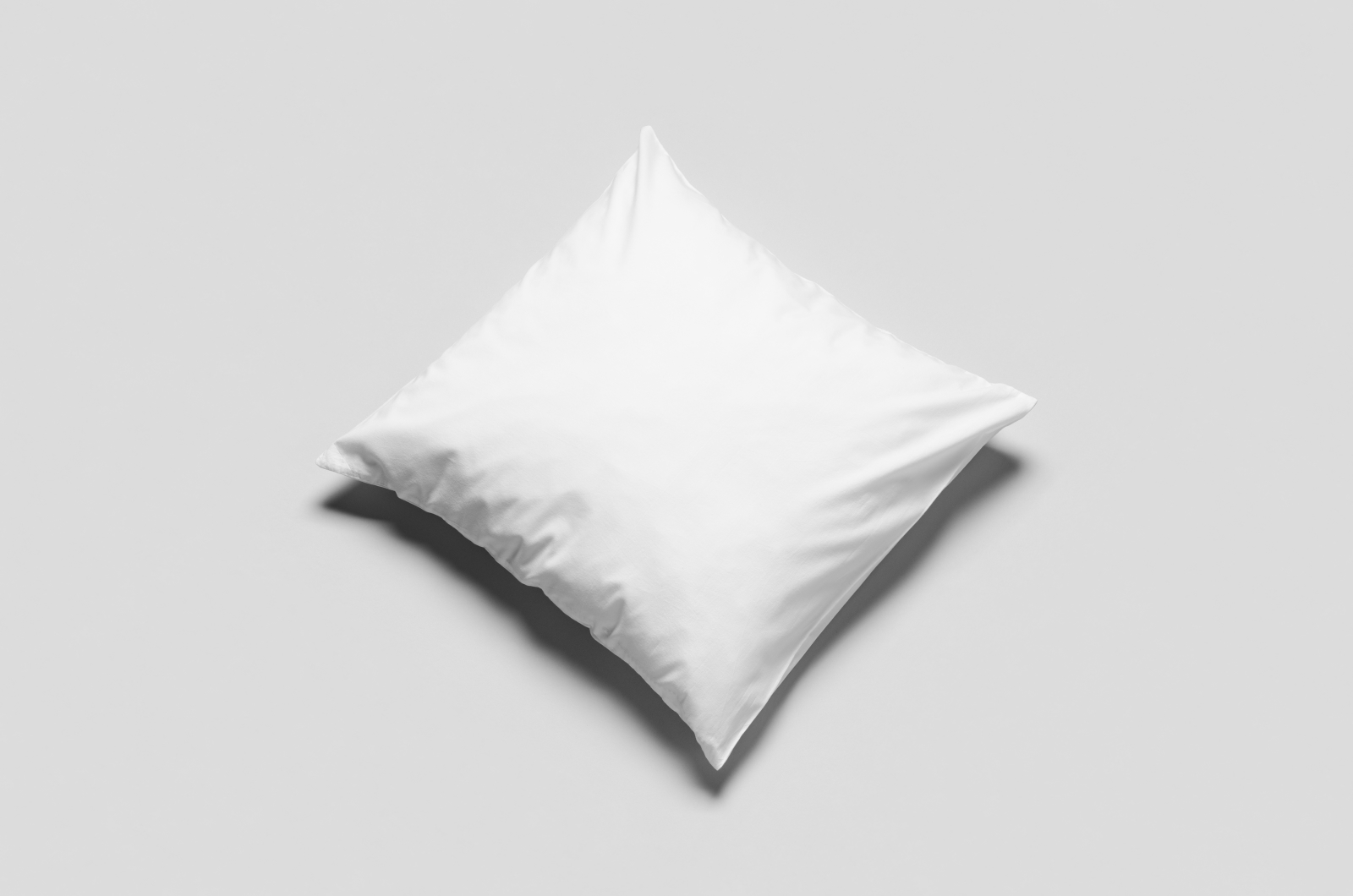 Komplettkissen Baumwolle Linon-Weiß / 40x60 cm