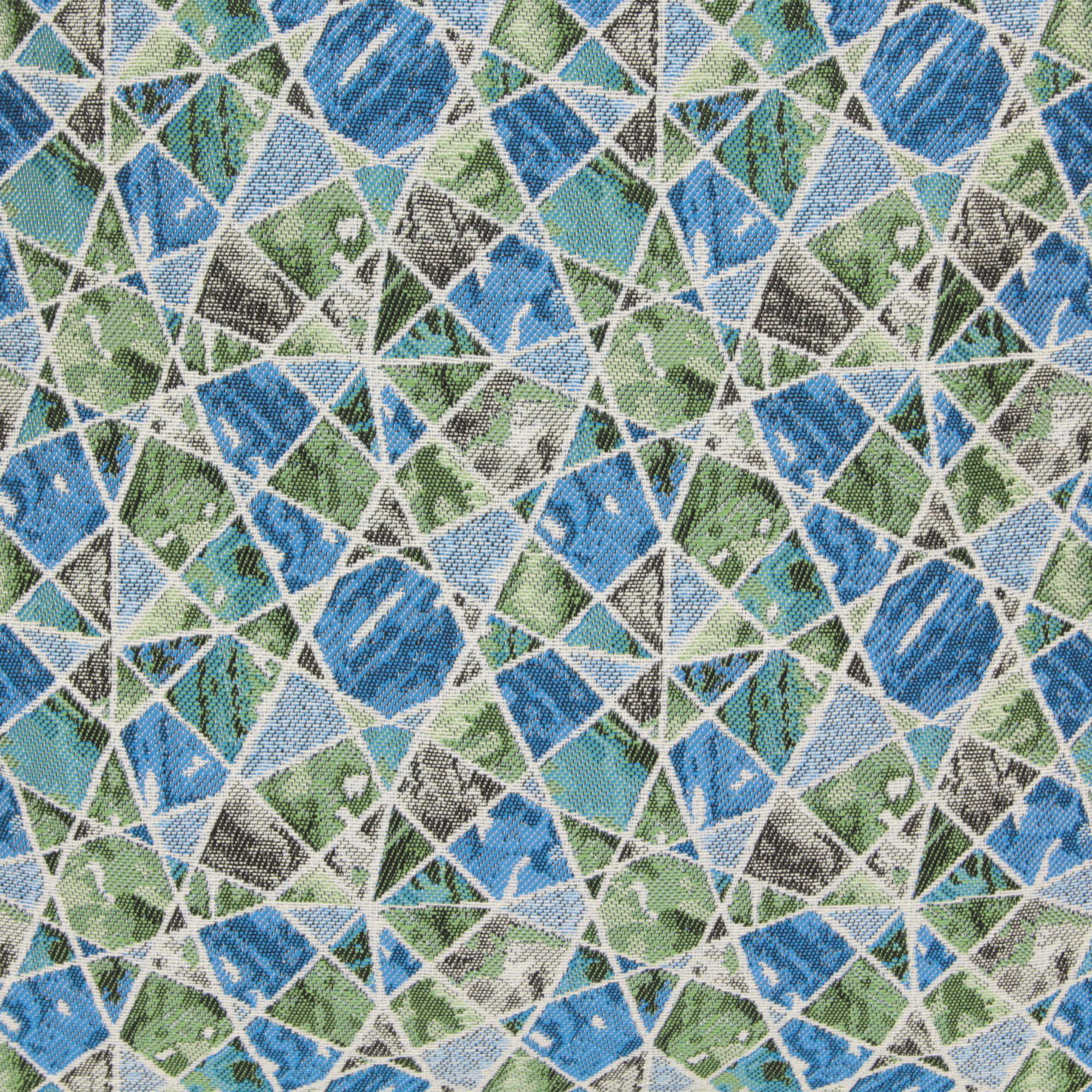 Kissenbezug Mosaik Blau Grün-40x40 cm