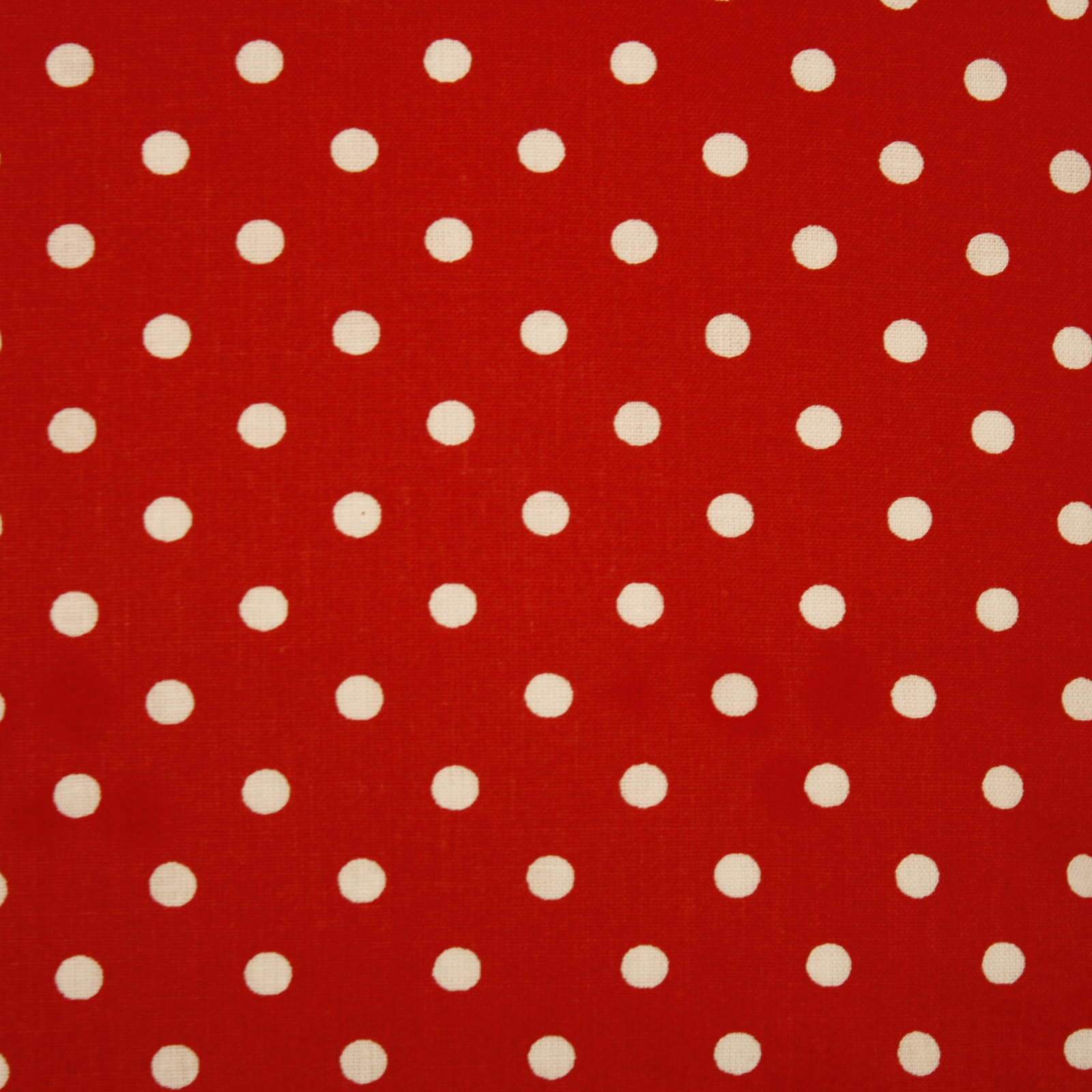 Kissenbezug Punkte 5 mm Weiß auf Rot