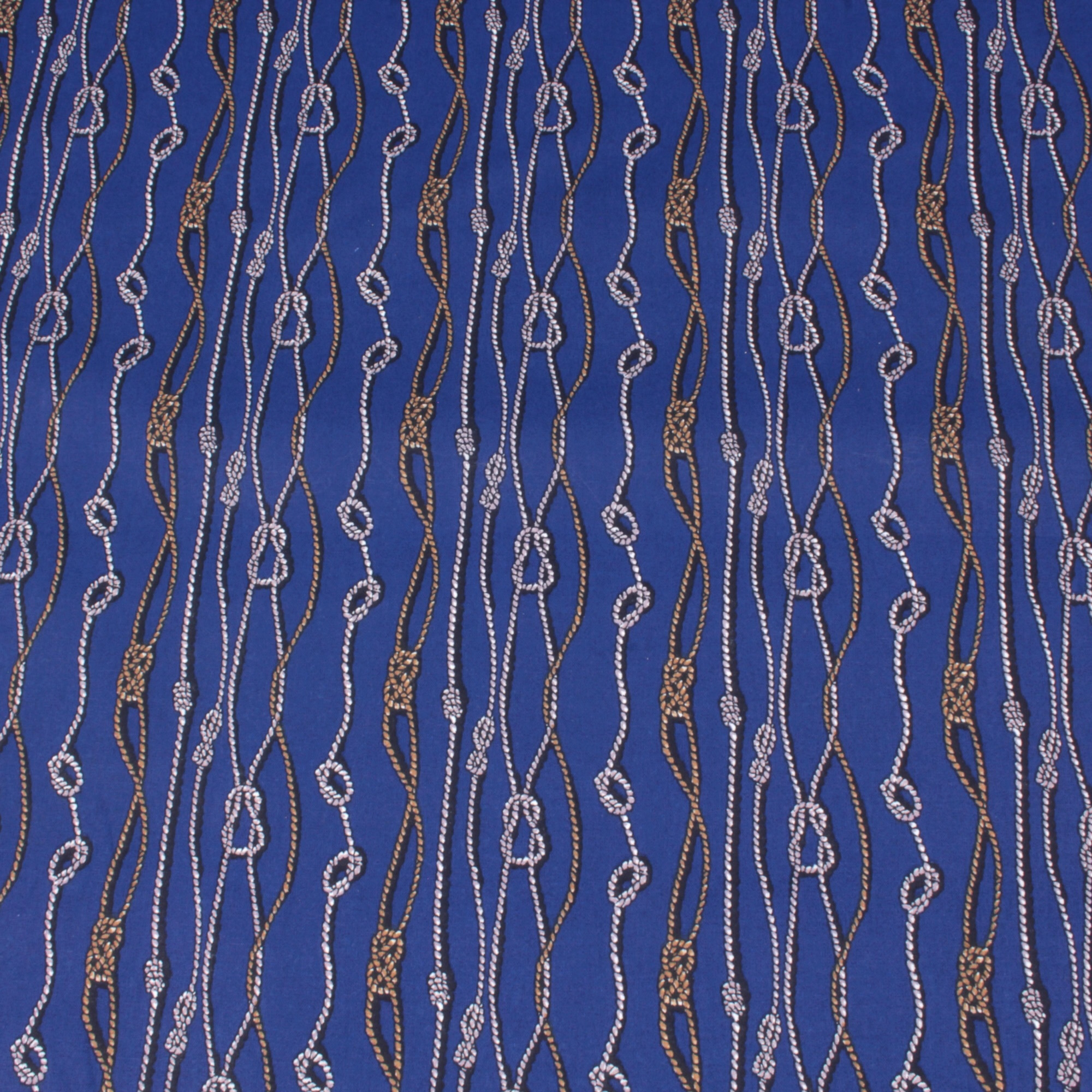 Stoff Meterware Knoten auf Blau