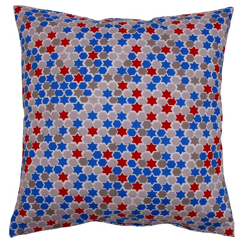 Kissenbezug Sterne Rot Blau-20x30 cm