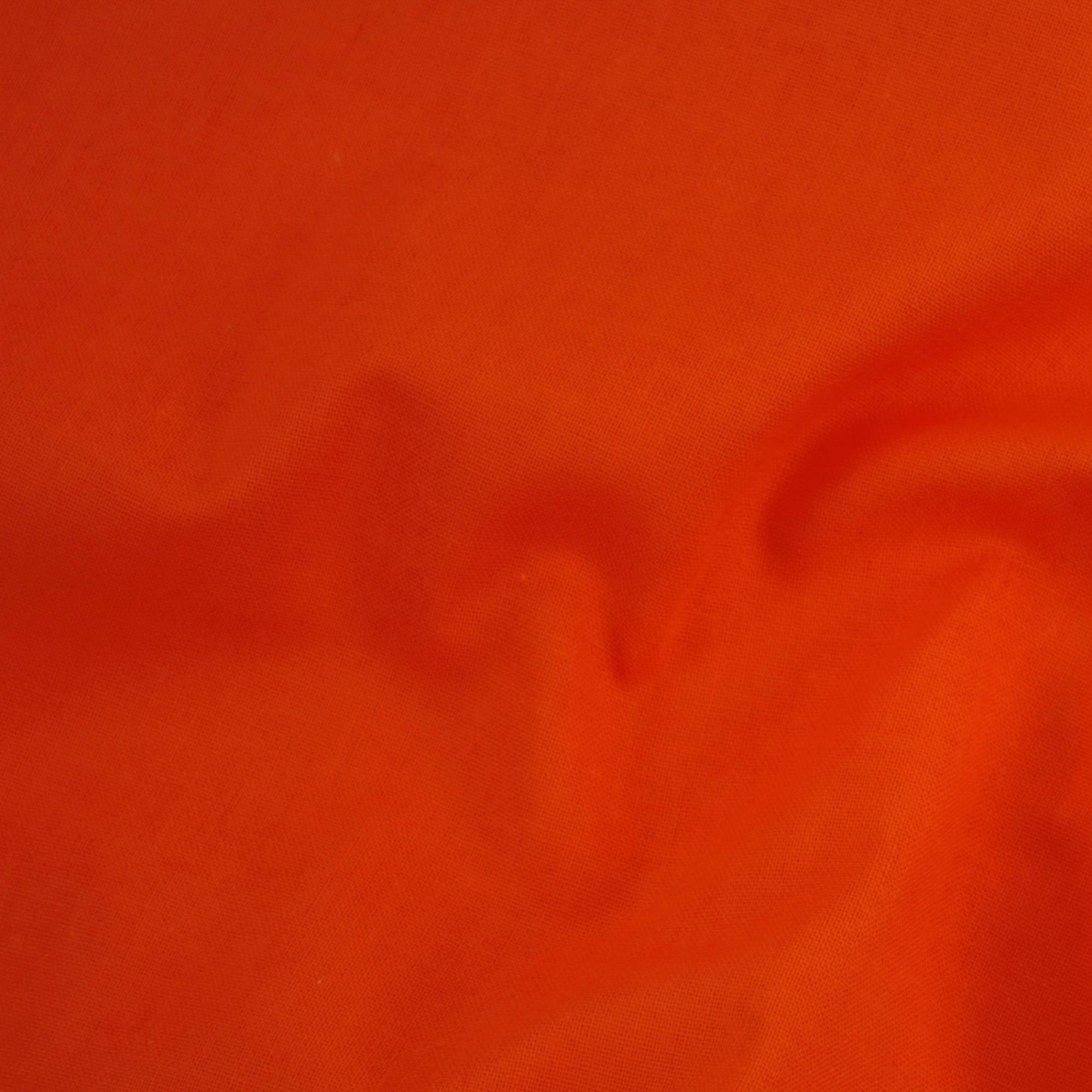 Stoff Meterware Baumwolle Linon Orange