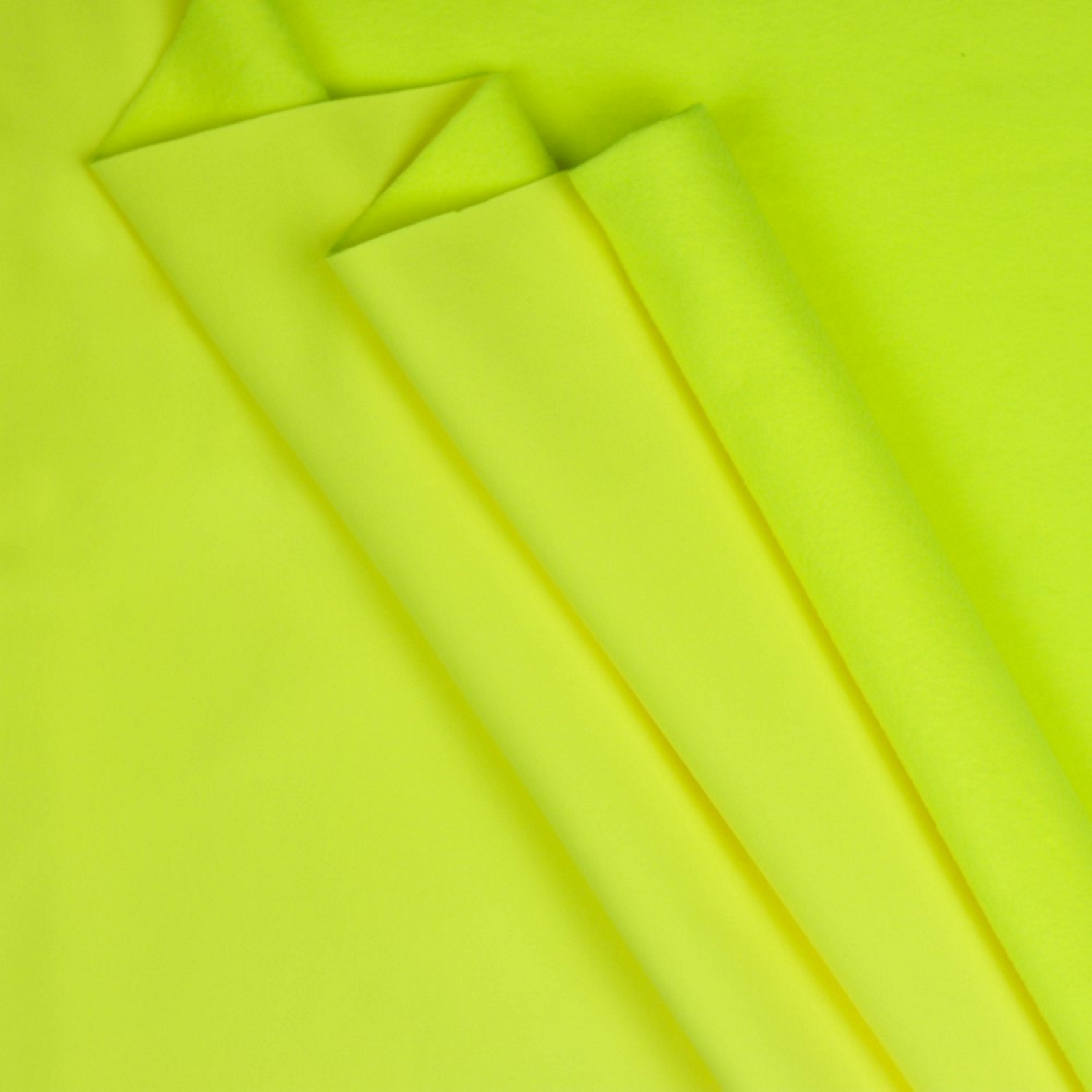 Stoff Meterware Uni Neon Gelb Softshell