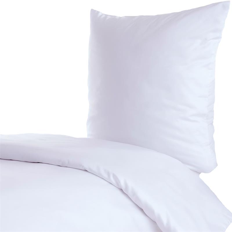Bettwäsche Weiß Baumwolle Linon Reißverschluss
