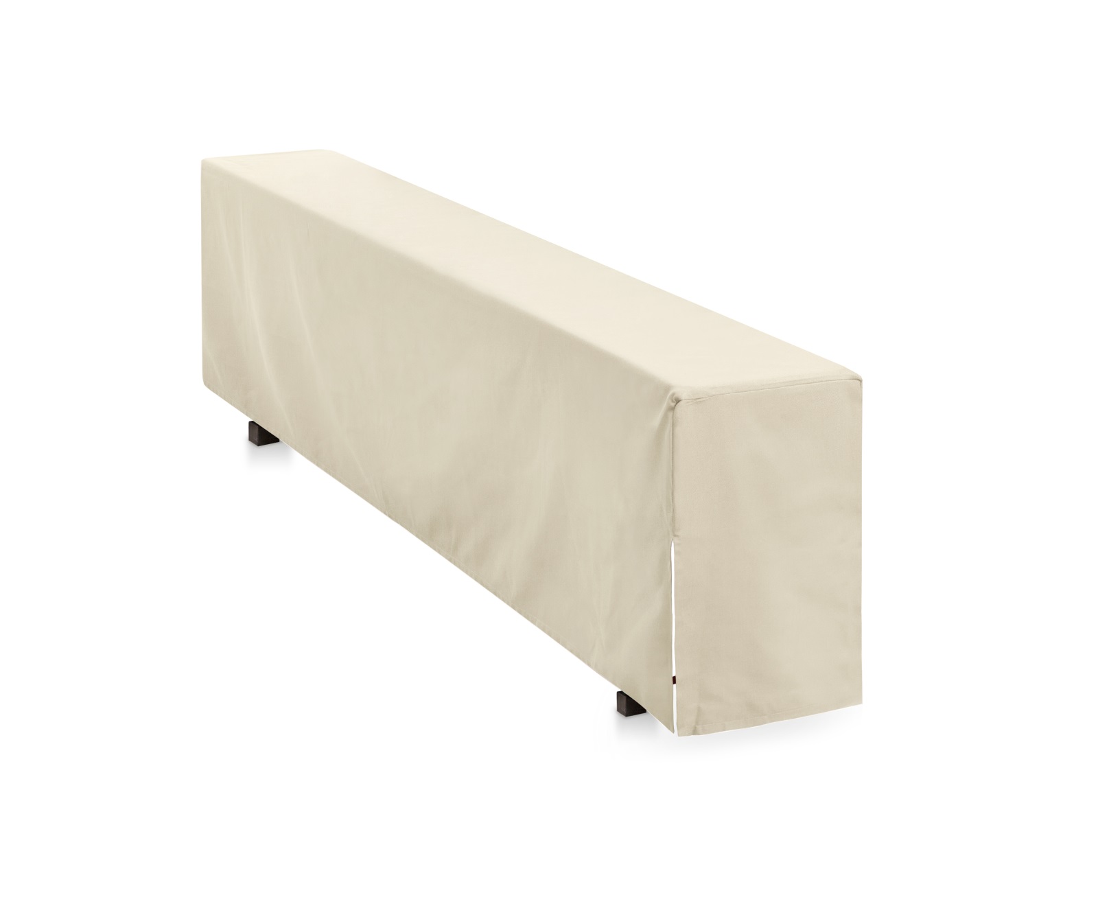 Bierbankhusse bodenlang Polyester-Creme / 200x25 cm