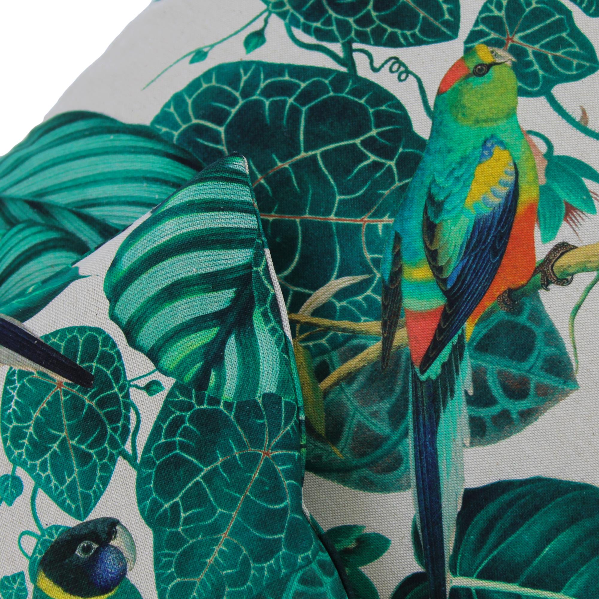 Kissenbezug 50x50 cm Tropische Vögel Half Panama