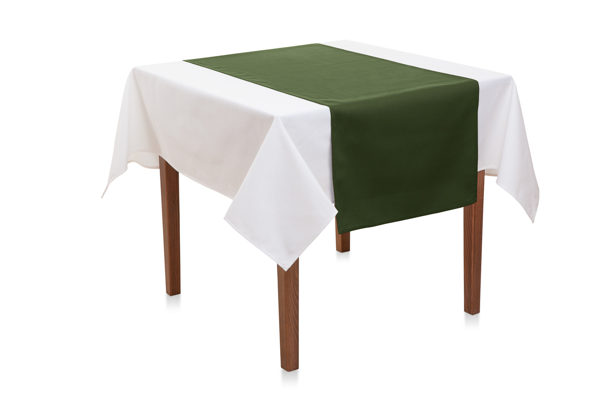 Tischläufer 45x145 cm Baumwolle Canvas-Khaki
