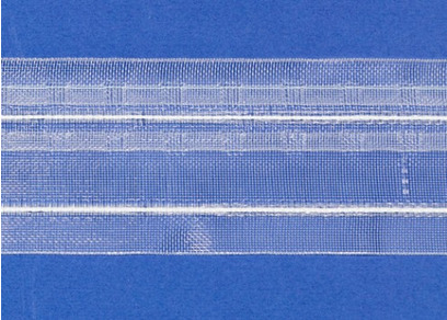 Bleistiftfaltenband PLACIDO Verhältnis 1:2.0 Transparent - VPE 5 m