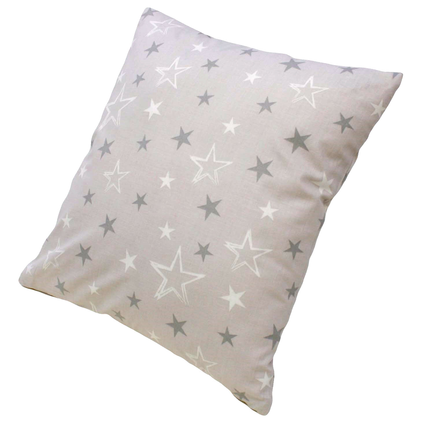 Kissenbezug Sterne Grau 2-5 cm