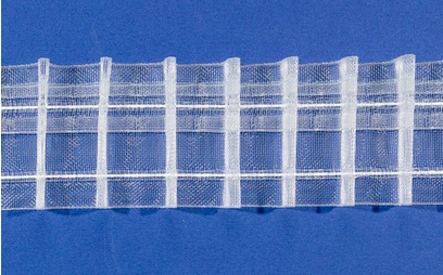 Bleistiftfaltenband PLACIDO Verhältnis 1:2.0 Transparent - VPE 5 m