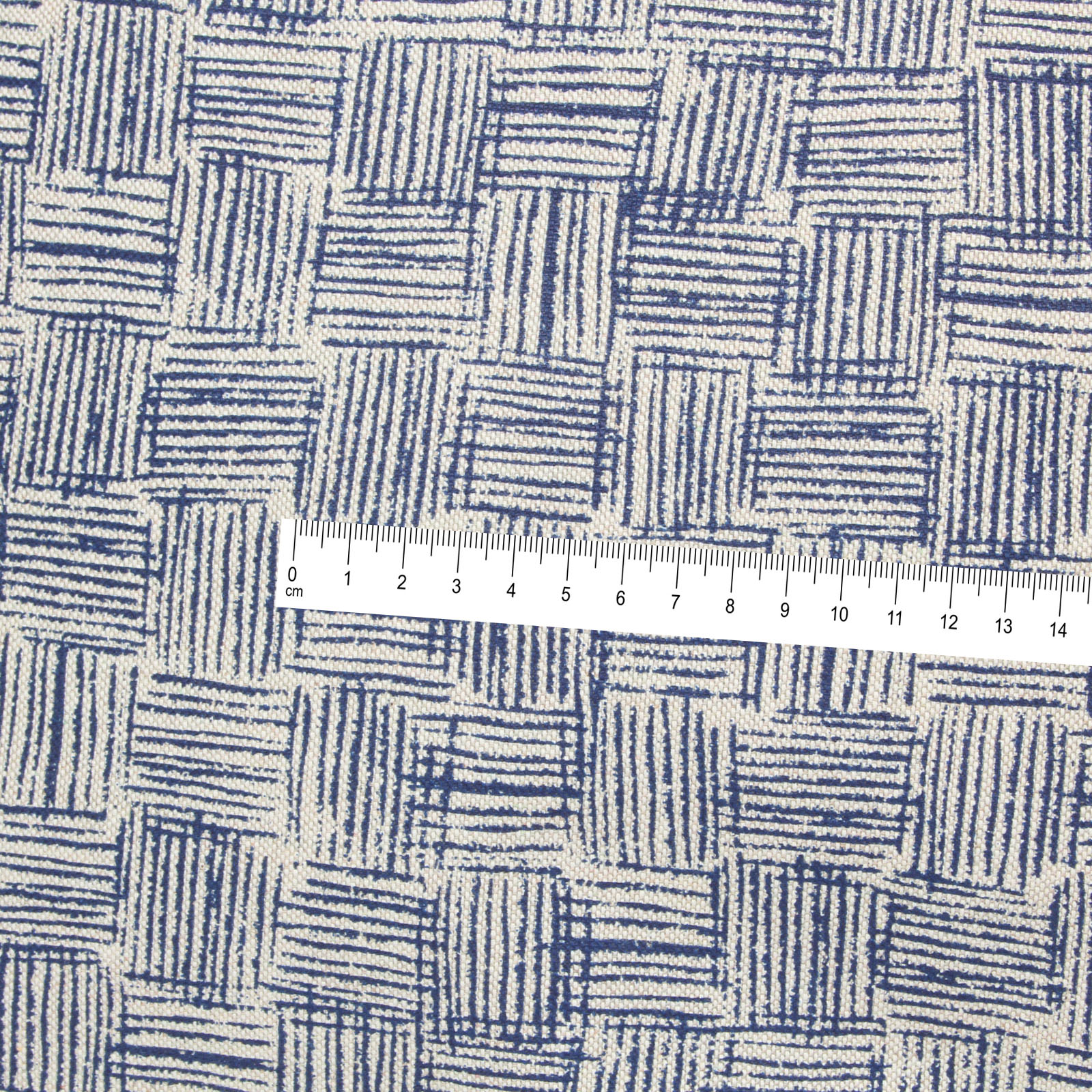 Kissenbezug 40x40 cm Streifen Karo Muster Blau
