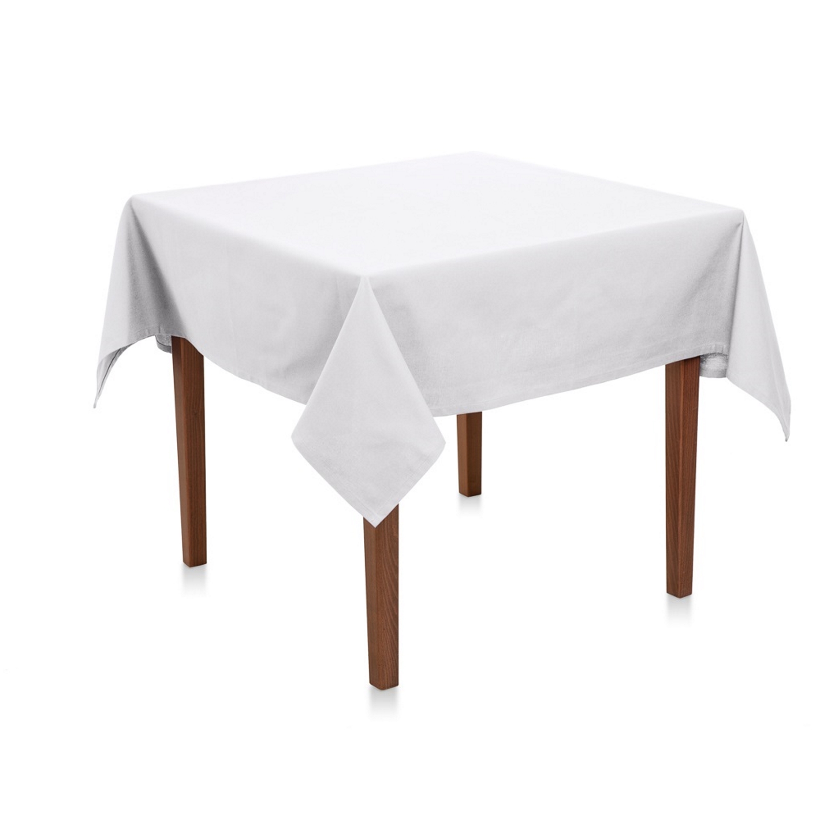 Tischdecke Schwer entflammbar-100x100-Weiß