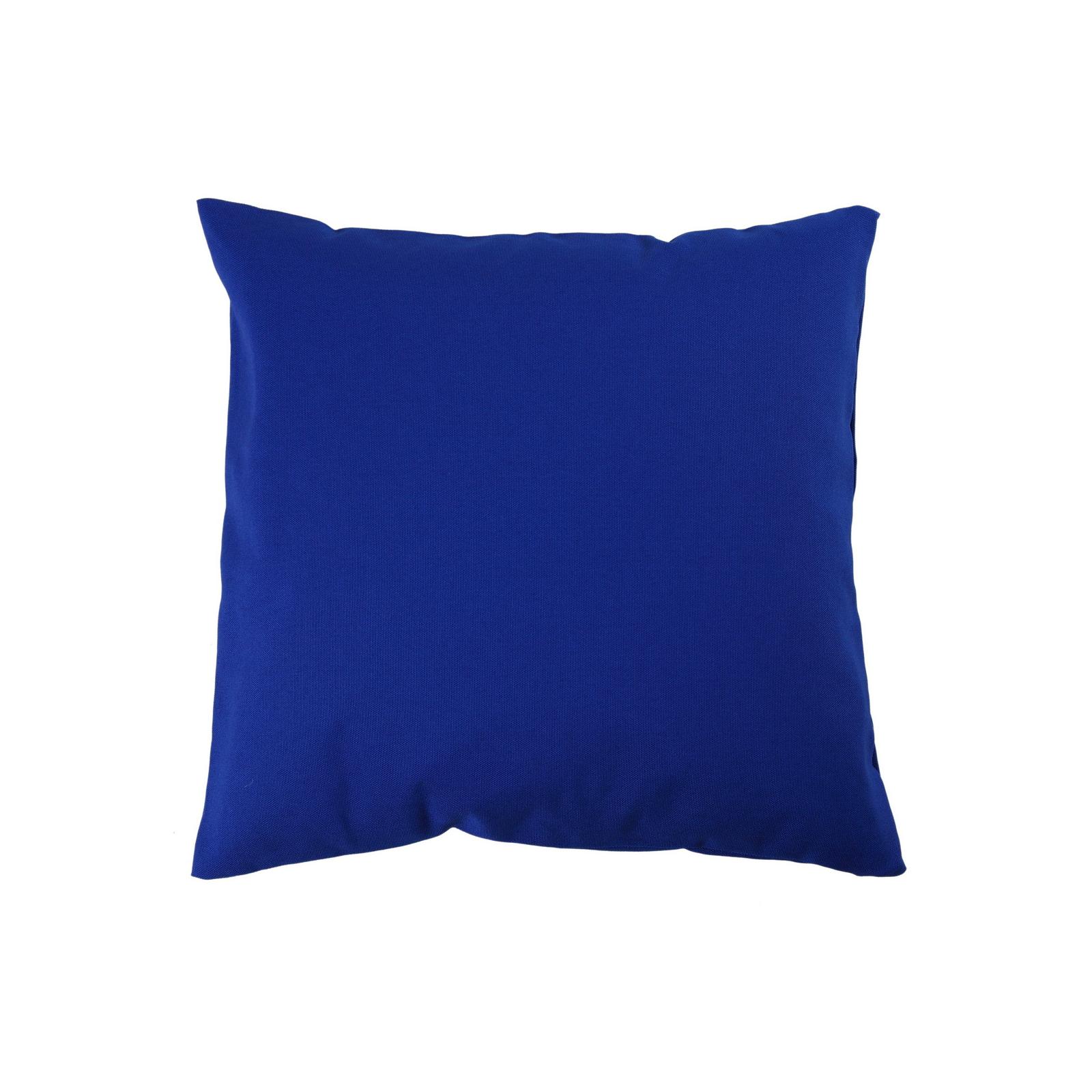 Kissenbezug 40x40 cm Uni Baumwolle Canvas-Blau