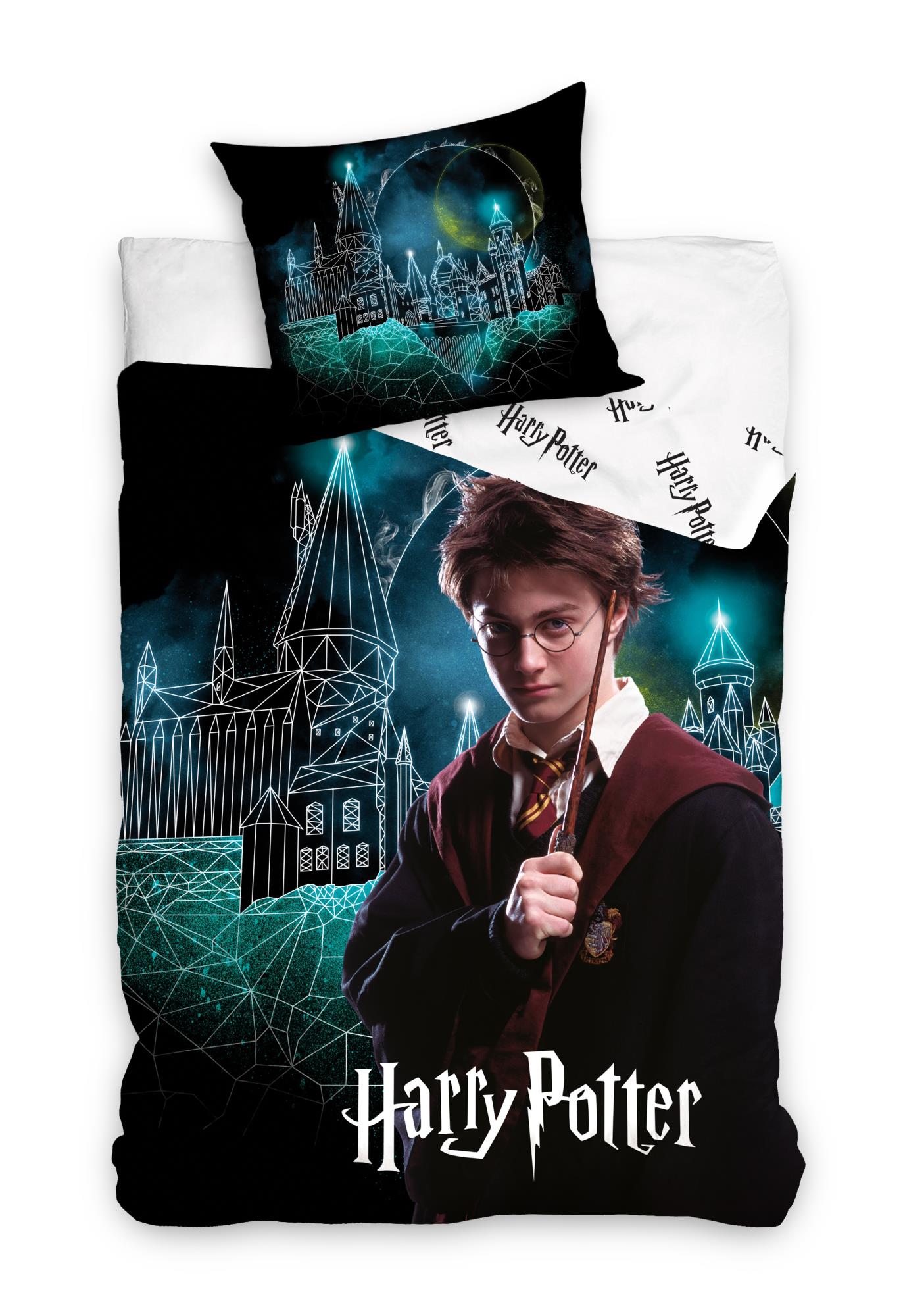 Bettwäsche 135x200 cm Harry Potter Hogwarts Baumwolle