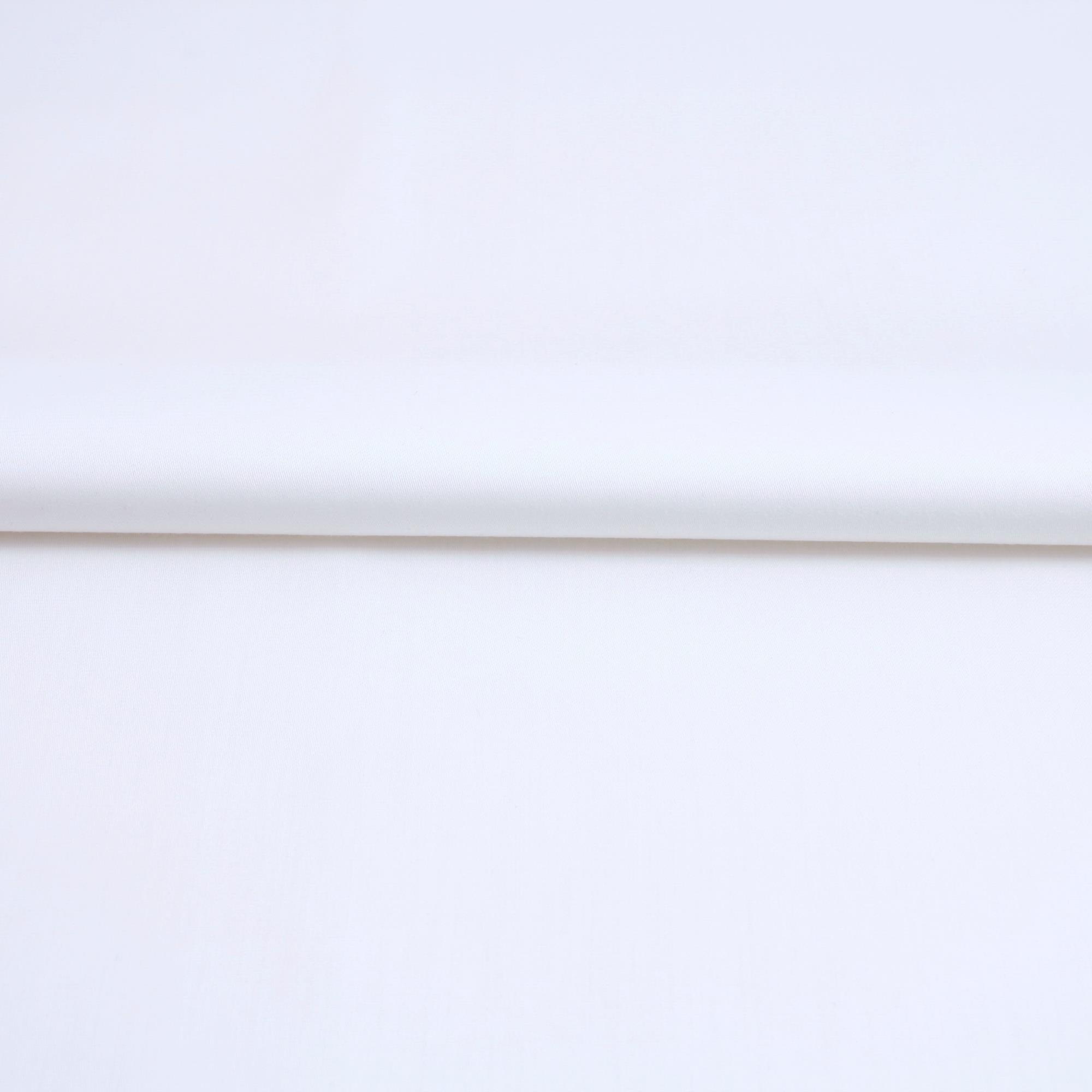 Stoff Meterware Baumwolle Linon Weiß 150 cm