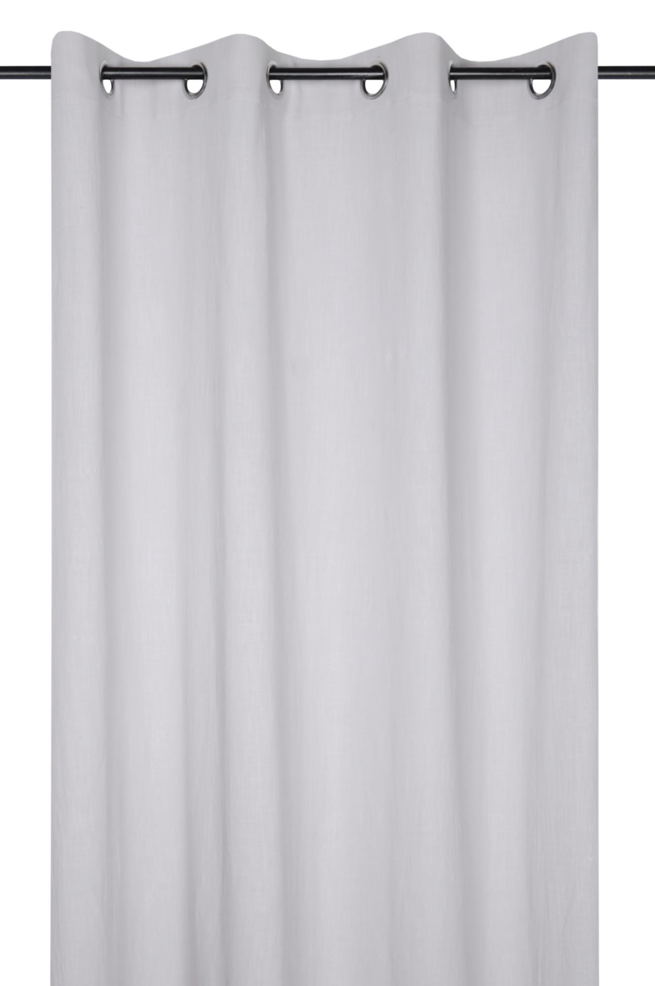 Vorhang 140x260 cm Windsor Grau Leinen Optik