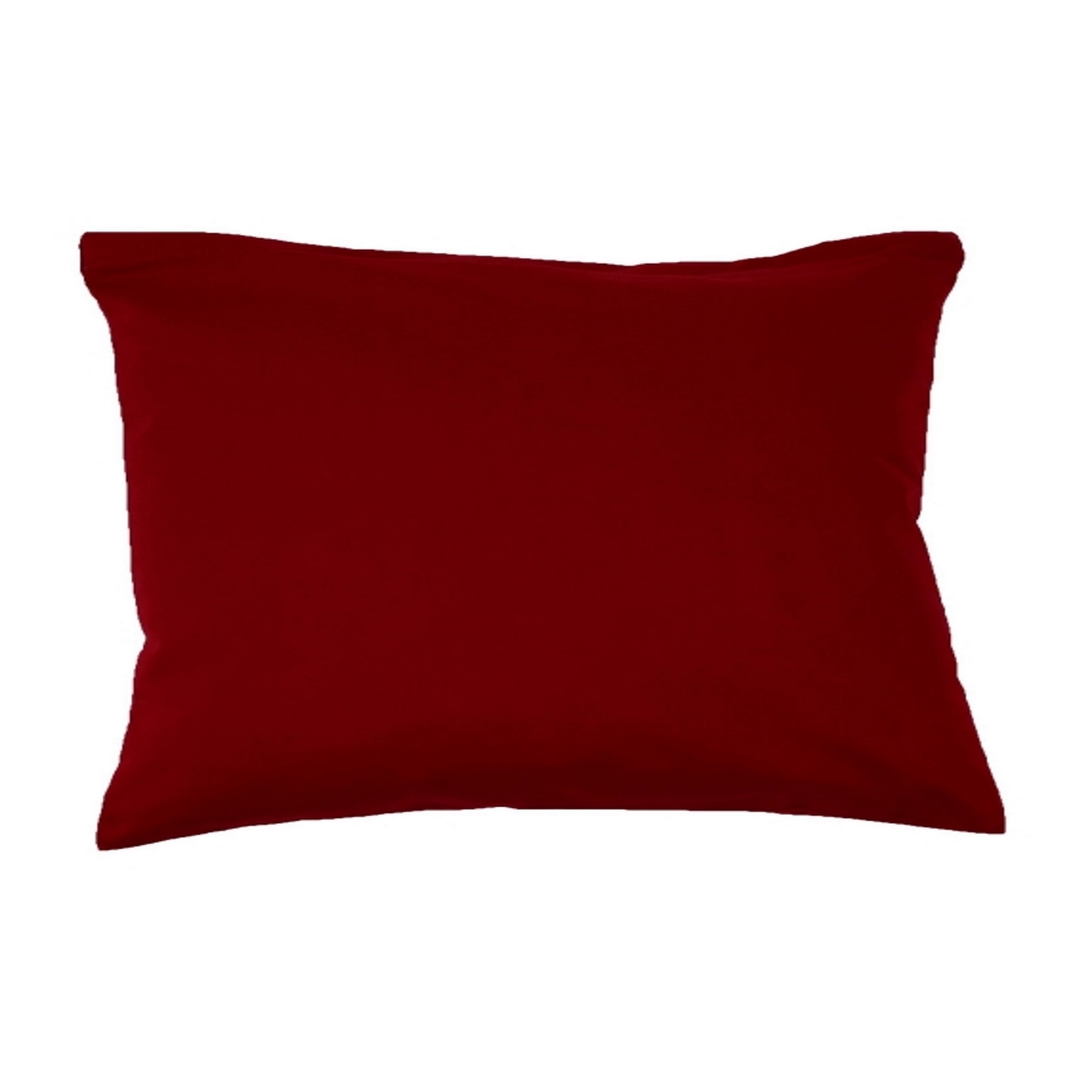 Kissenbezug 35x55 cm Uni Baumwolle Linon-Bordeaux Rot