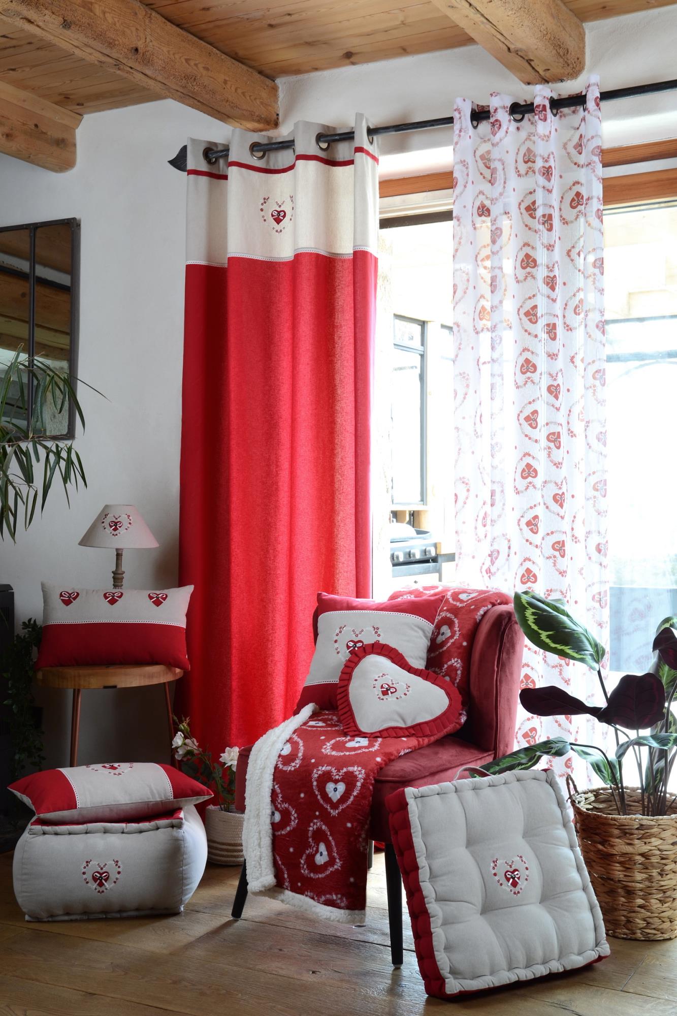 pauline gardine 135x260 cm - romantischer landhaus-charme für ihr heim