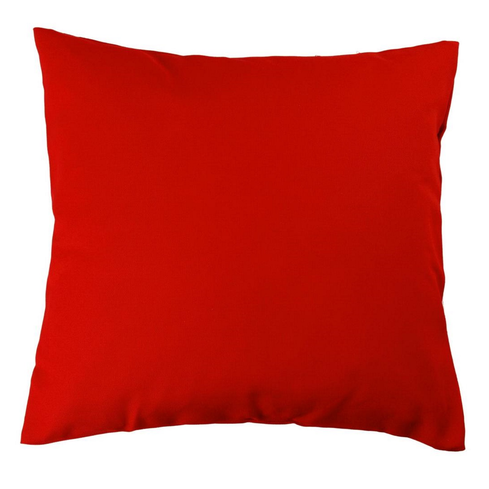 Kissenbezug 50x50 cm Uni Baumwolle Canvas-Rot