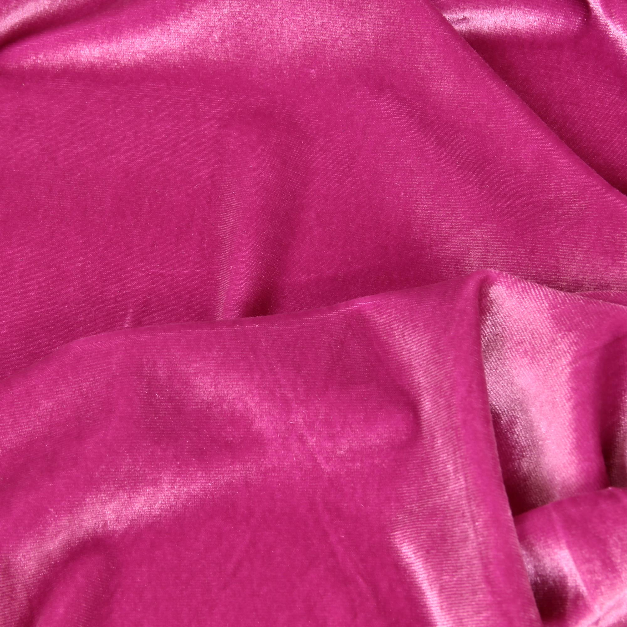 Stoff Meterware Licra Pink Pannesamt