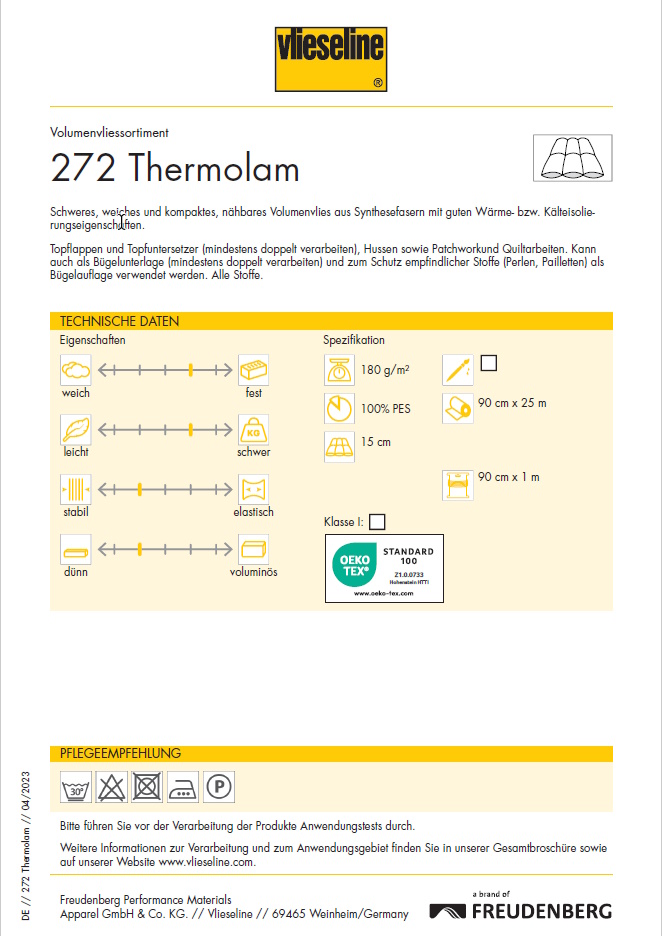Vlieseline® Meterware 272 Thermolam