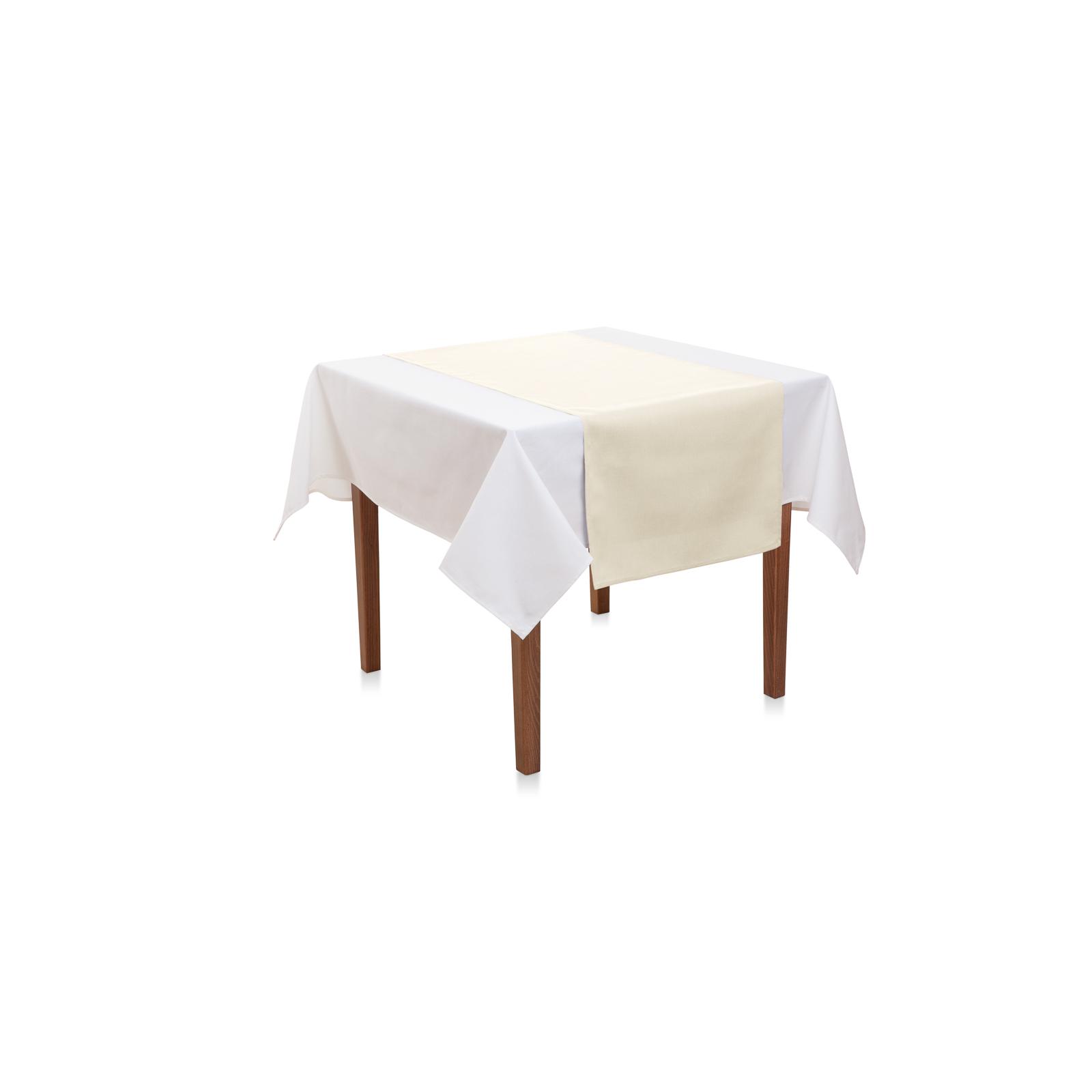 Tischläufer 45x145 cm Baumwolle Canvas-Creme