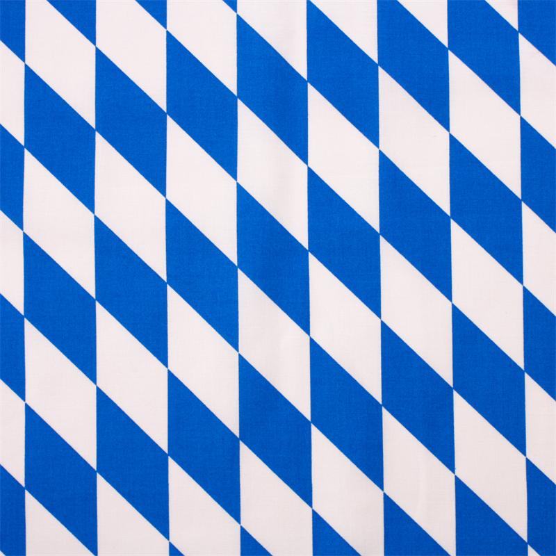Stoff Meterware Bayern Raute Weiß Blau groß