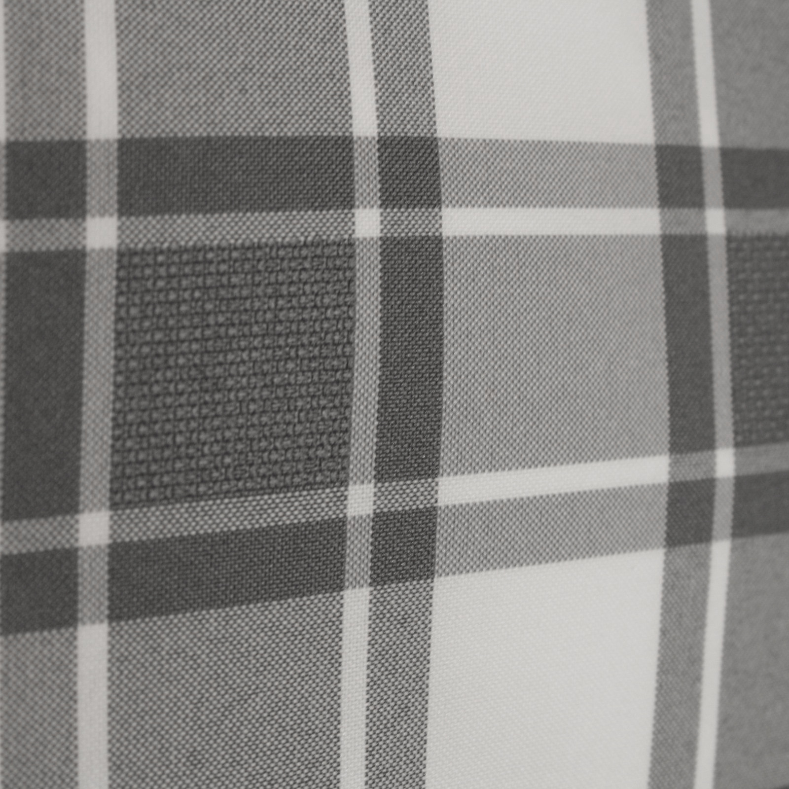 Kissenbezug 50x50 cm Streifen Karo Grau Polyester