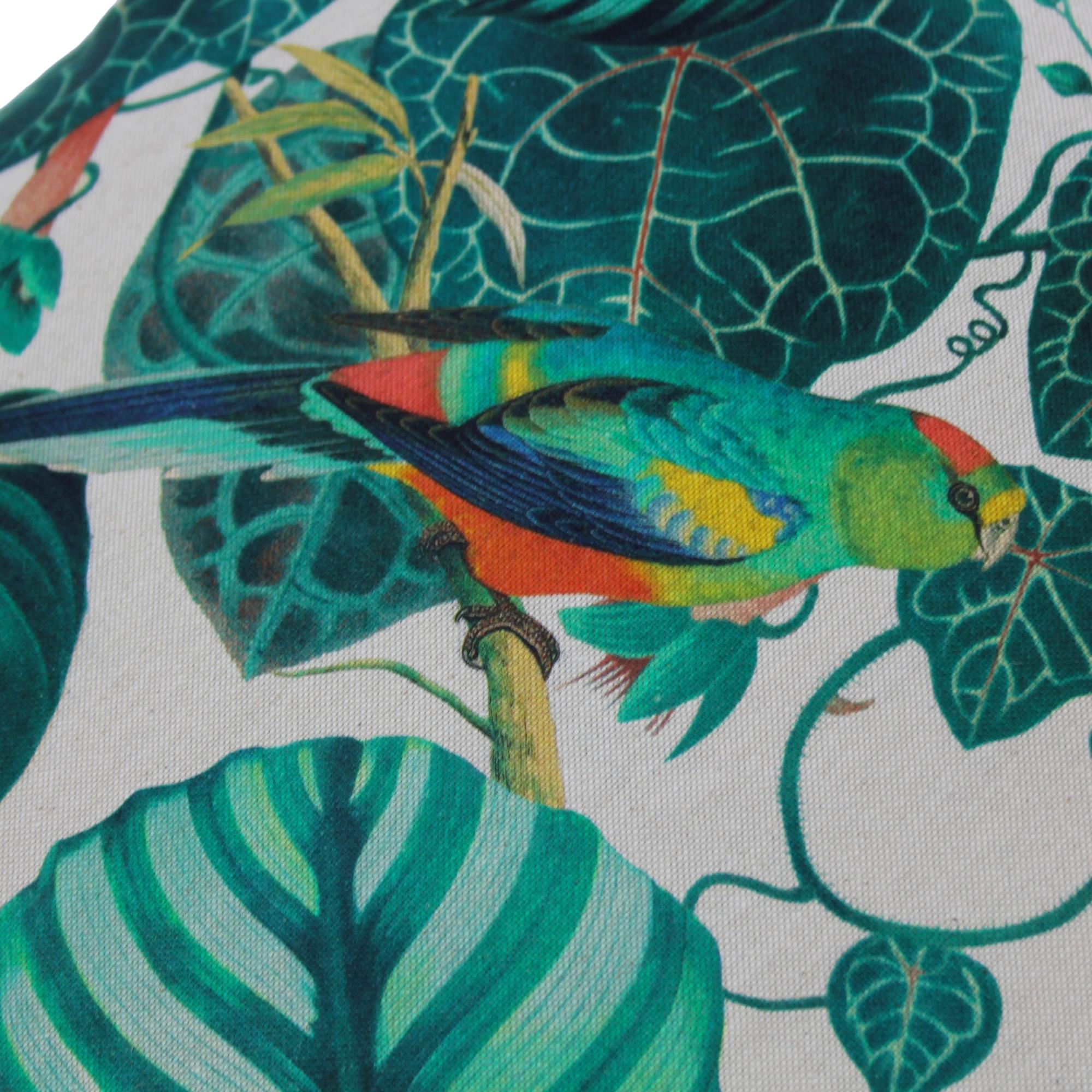 Kissenbezug 50x50 cm Tropische Vögel Half Panama
