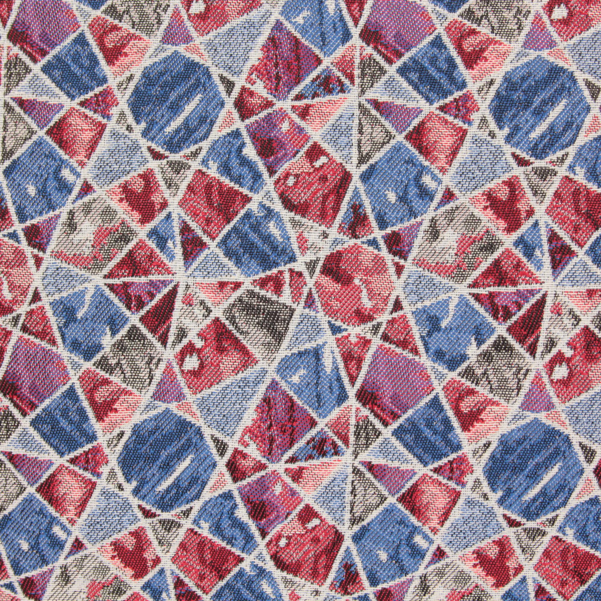 Kissenbezug Mosaik Rot Blau-40x40 cm
