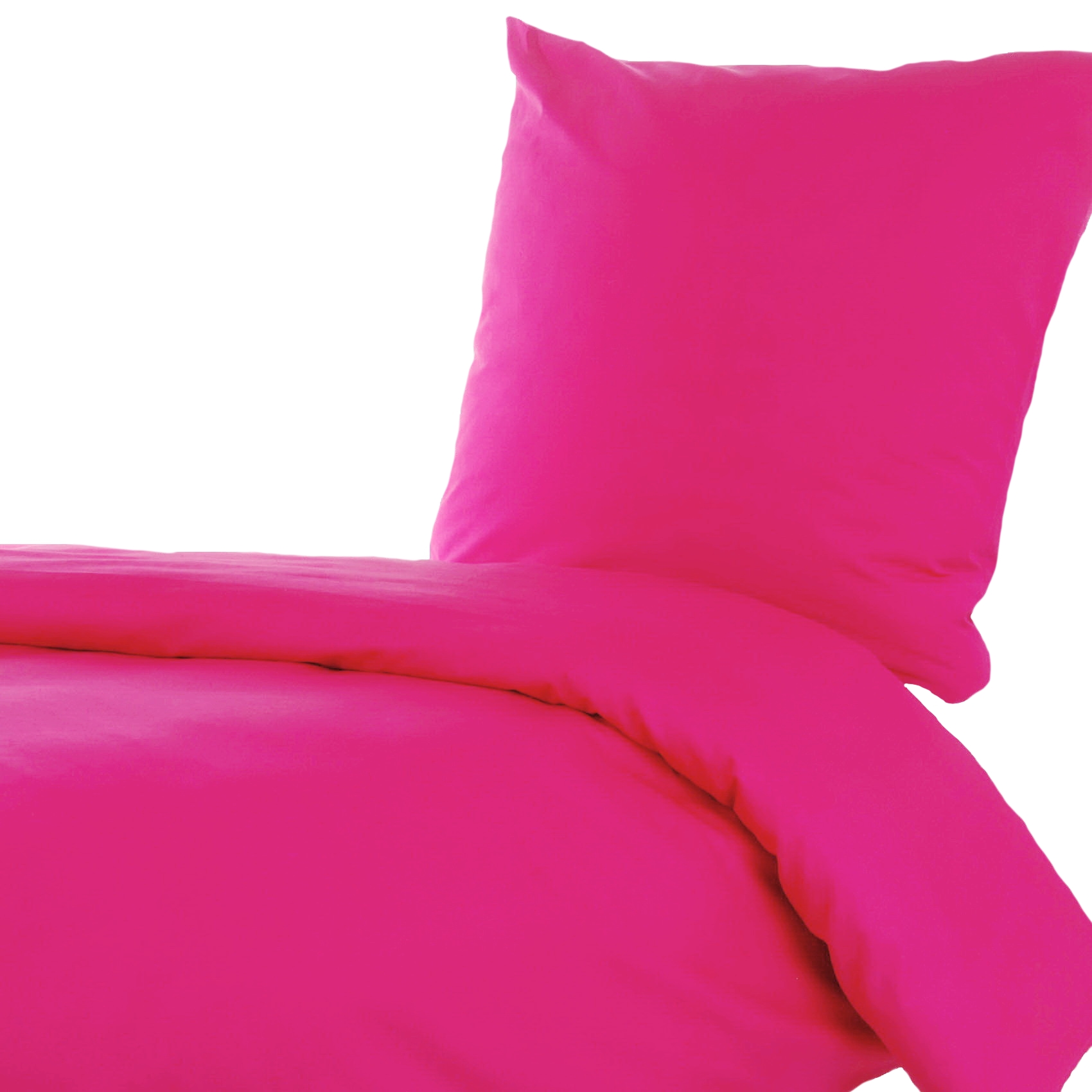 Bettwäsche Pink Baumwolle Linon
