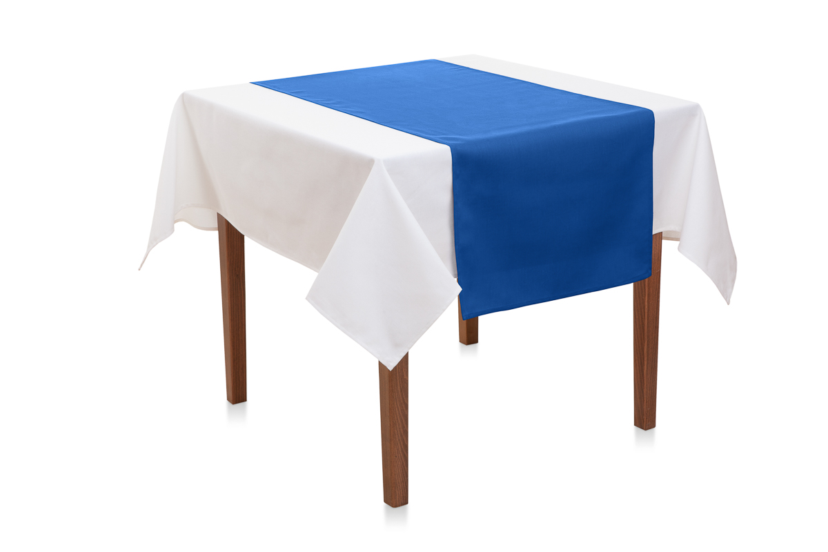 Tischläufer 45x145 cm Polyester-Kobalt Blau