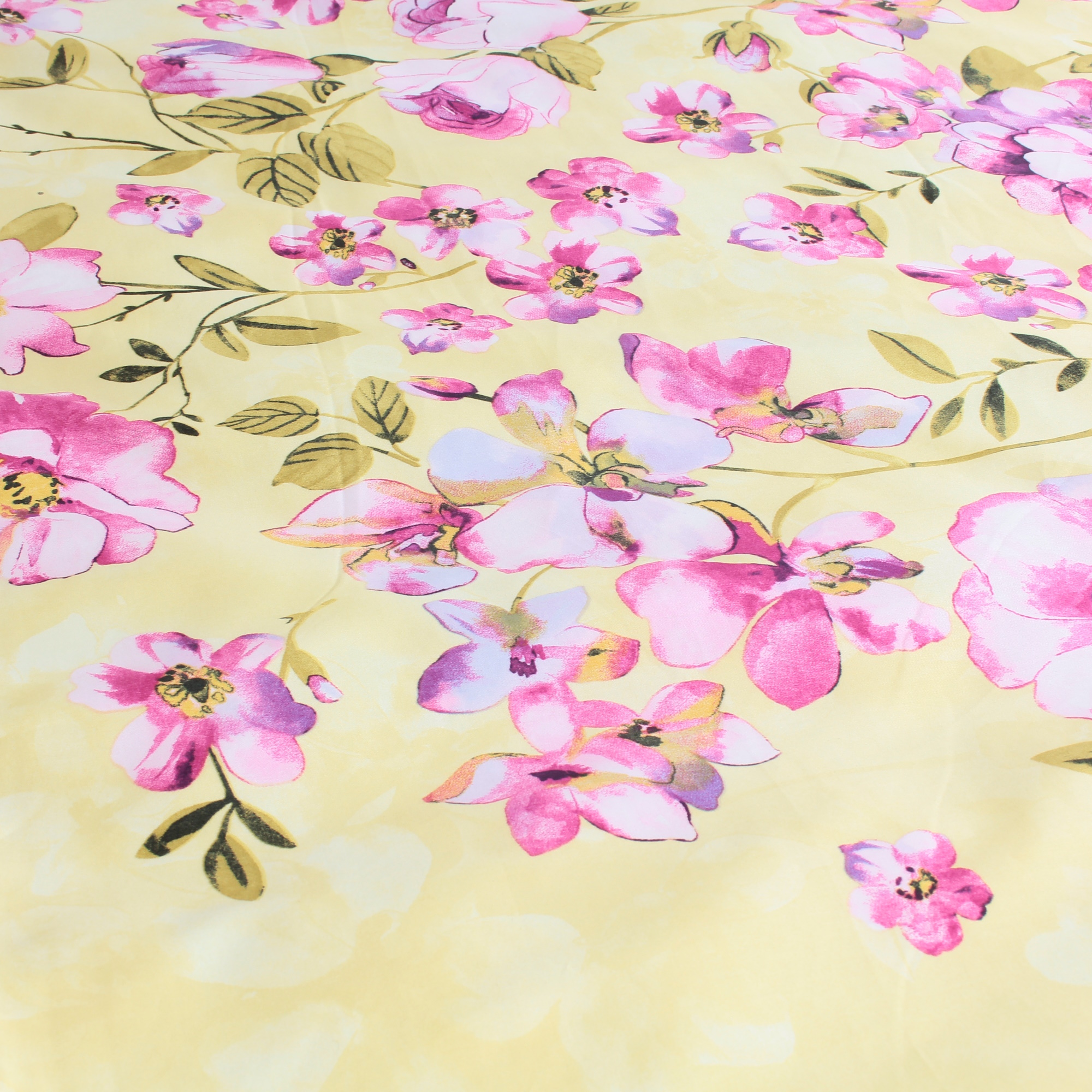 Bettwäsche 135x200 80x80 cm Blütentraum Mako Satin
