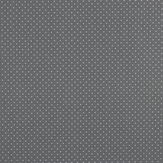 Stoff Meterware Punkte 2 mm-Weiß auf Grau