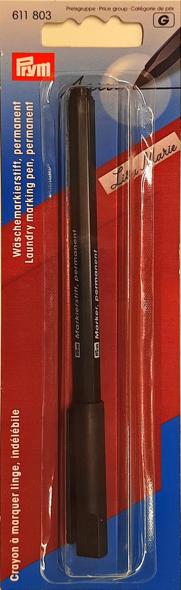 Markierstift permanent schwarz